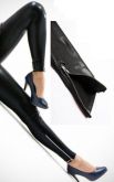 Legging em Couro Falso